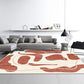 Multi Colored Western Rug Polypropylene Color Block Print Area Carpet Anti-Slip Backing Washable Rug for Bedroom Red Clearhalo 'Area Rug' 'Rug' 2225452