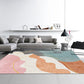 Multi Colored Western Rug Polypropylene Color Block Print Area Carpet Anti-Slip Backing Washable Rug for Bedroom Light Orange Clearhalo 'Area Rug' 'Rug' 2225459