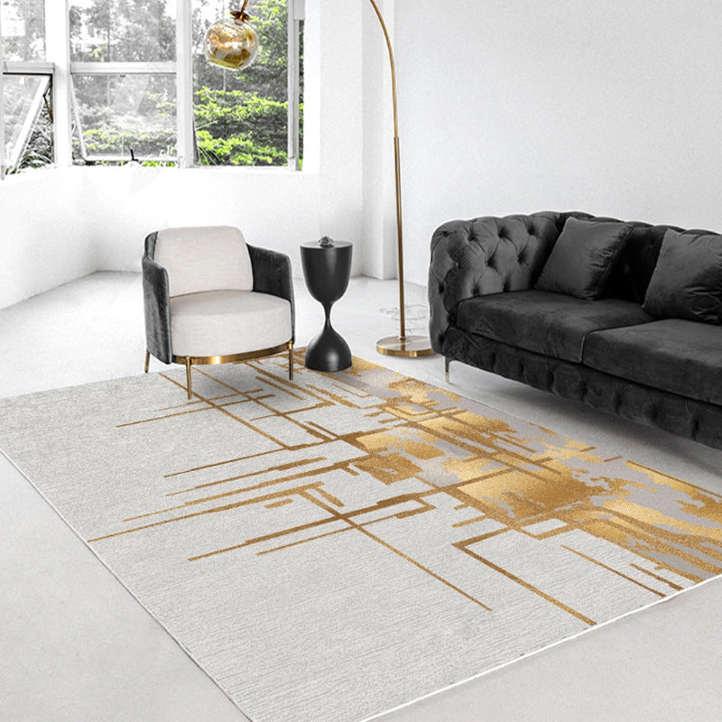 Multi Colored Western Rug Polypropylene Color Block Print Area Carpet Anti-Slip Backing Washable Rug for Bedroom Clearhalo 'Area Rug' 'Rug' 2225471