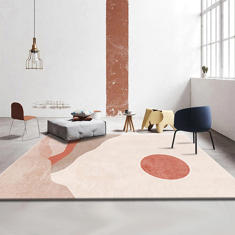 Simple Luxury Rug Multi-Colored Colorblock Carpet Pet Friendly Stain-Resistant Indoor Rug for Living Room Red Clearhalo 'Area Rug' 'Rug' 2225483
