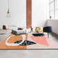 Simple Luxury Rug Multi-Colored Colorblock Carpet Pet Friendly Stain-Resistant Indoor Rug for Living Room Orange-Yellow Clearhalo 'Area Rug' 'Rug' 2225487