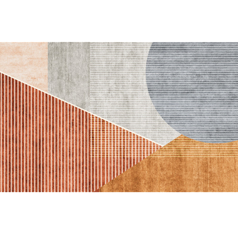 Modern Living Room Rug Morandi Color Colorblock Area Carpet Synthetics Non-Slip Washable Rug Light Blue Clearhalo 'Area Rug' 'Rug' 2225498