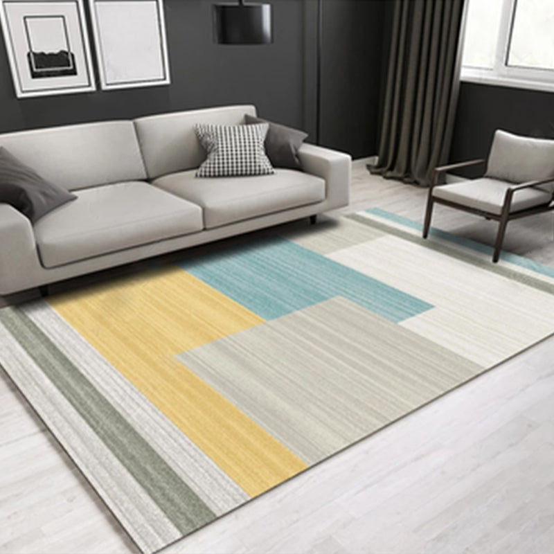 Glam Abstract Print Rug Multi-Color Cotton Blend Carpet Pet Friendly Easy Care Indoor Rug for Living Room Gold Clearhalo 'Area Rug' 'Rug' 2225529