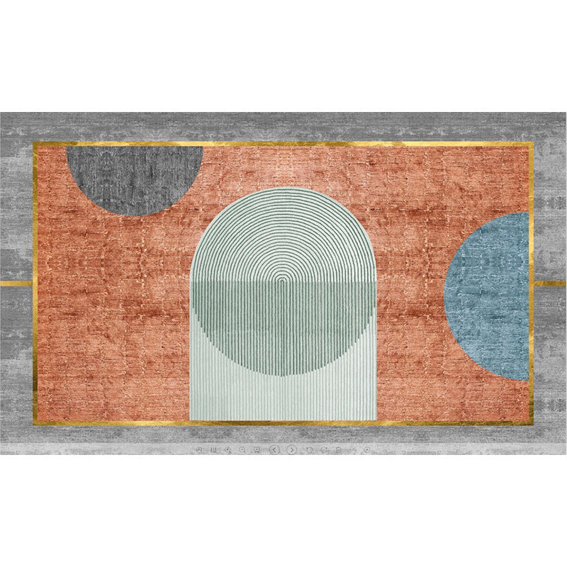 Simple Color Block Rug Multi-Color Polyster Area Carpet Non-Slip Backing Machine Washable Rug for Bedroom Clearhalo 'Area Rug' 'Rug' 2225539