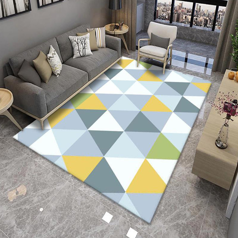 Modern Living Room Rug Multi Color Colorblock Area Carpet Polyster Non-Slip Machine Washable Rug Clearhalo 'Area Rug' 'Rug' 2225593