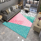Modern Living Room Rug Multi Color Colorblock Area Carpet Polyster Non-Slip Machine Washable Rug Clearhalo 'Area Rug' 'Rug' 2225609