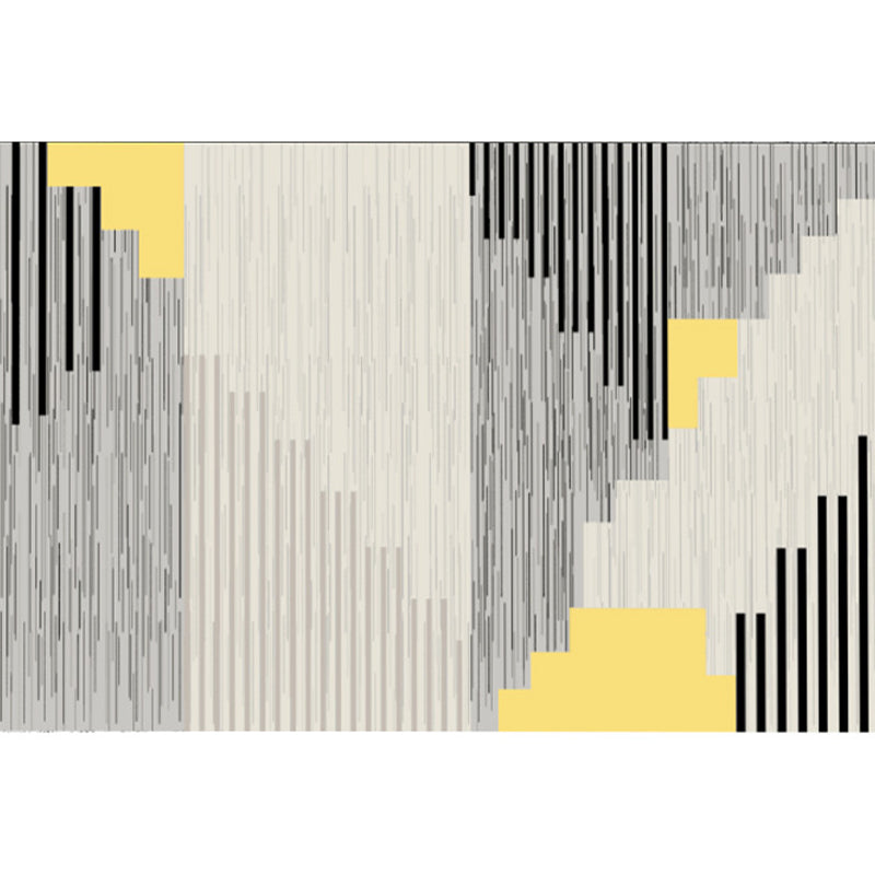 Southwestern Colorblock Rug Multi-Colored Synthetics Area Carpet Pet Friendly Washable Rug for Decoration Gray-Yellow Clearhalo 'Area Rug' 'Rug' 2225638