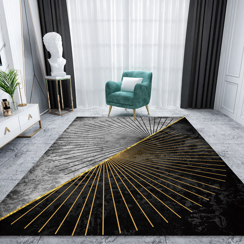 Casual Multi Color Colorblock Rug Polypropylene Nordic Indoor Rug Non-Slip Pet Friendly Carpet for Decor Clearhalo 'Area Rug' 'Rug' 2225644