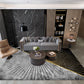 Casual Multi Color Colorblock Rug Polypropylene Nordic Indoor Rug Non-Slip Pet Friendly Carpet for Decor Black-Gray Clearhalo 'Area Rug' 'Rug' 2225654