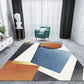 Casual Multi Color Colorblock Rug Polypropylene Nordic Indoor Rug Non-Slip Pet Friendly Carpet for Decor Dark Blue-White Clearhalo 'Area Rug' 'Rug' 2225658