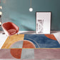 Casual Multi Color Colorblock Rug Polypropylene Nordic Indoor Rug Non-Slip Pet Friendly Carpet for Decor Dark Blue Clearhalo 'Area Rug' 'Rug' 2225659