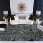 Casual Multi Color Colorblock Rug Polypropylene Nordic Indoor Rug Non-Slip Pet Friendly Carpet for Decor Dark Gray-Black Clearhalo 'Area Rug' 'Rug' 2225662
