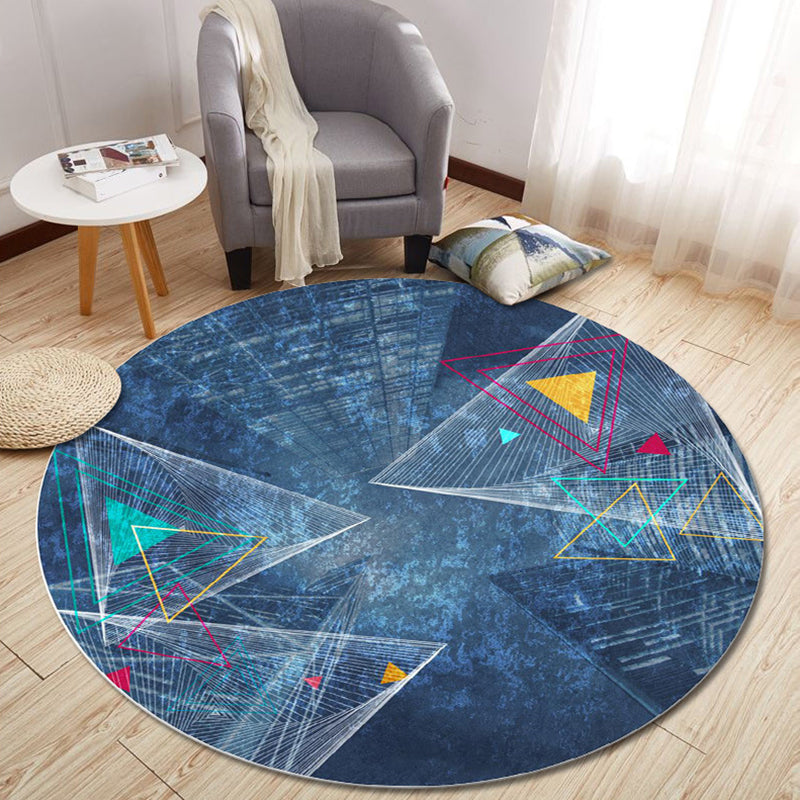 Multi Color Modern Rug Polyster Geometric Print Area Carpet Pet Friendly Non-Slip Rug for Home Decor Clearhalo 'Area Rug' 'Modern' 'Rugs' Rug' 2225685