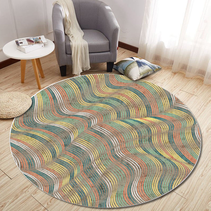 Multi Color Modern Rug Polyster Geometric Print Area Carpet Pet Friendly Non-Slip Rug for Home Decor Clearhalo 'Area Rug' 'Modern' 'Rugs' Rug' 2225690