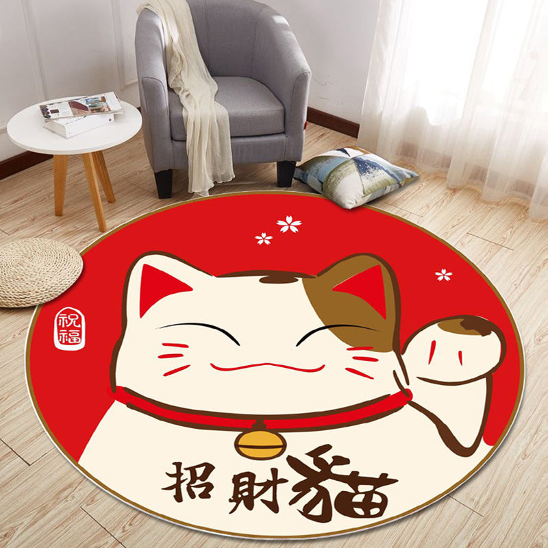 Multi Color Modern Rug Polyster Geometric Print Area Carpet Pet Friendly Non-Slip Rug for Home Decor Clearhalo 'Area Rug' 'Modern' 'Rugs' Rug' 2225708