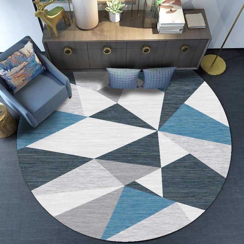 Comfort Bedroom Rug Multi Colored Geometric Print Carpet Polyster Non-Slip Backing Stain-Resistant Rug Clearhalo 'Area Rug' 'Modern' 'Rugs' Rug' 2225720