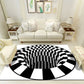 Multi Color Unique Rug Polyster 3D Checker Area Carpet Easy Care Pet Friendly Indoor Rug for Living Room Matte Black Clearhalo 'Area Rug' 'Rug' 2225765