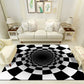 Multi Color Unique Rug Polyster 3D Checker Area Carpet Easy Care Pet Friendly Indoor Rug for Living Room Black Clearhalo 'Area Rug' 'Rug' 2225767