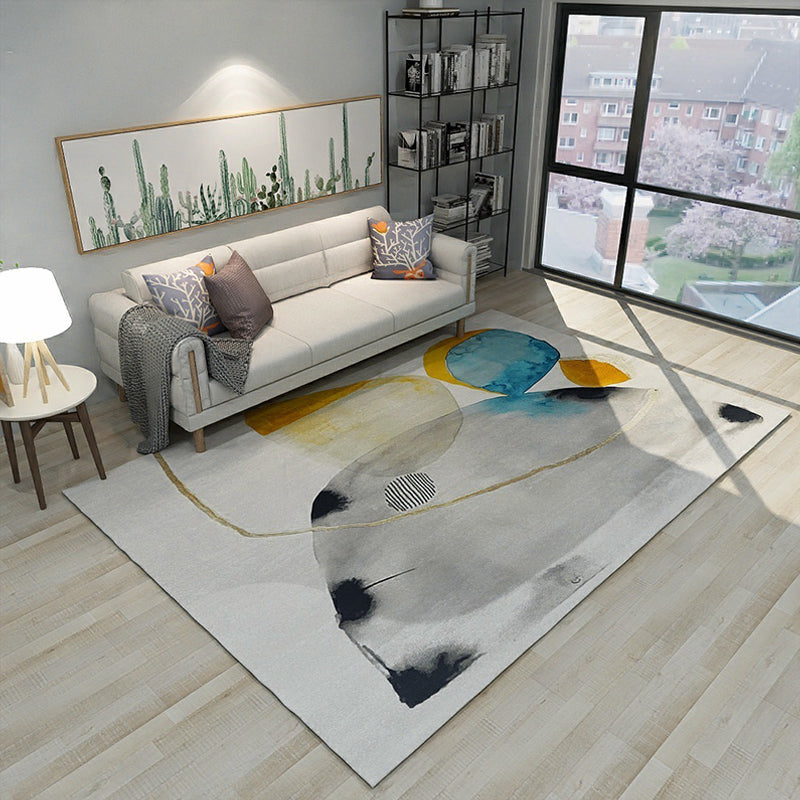 Multicolor Geometric Print Rug Synthetics Minimalist Area Carpet Easy Care Stain-Resistant Indoor Rug for Parlor Clearhalo 'Area Rug' 'Modern' 'Rugs' Rug' 2225801