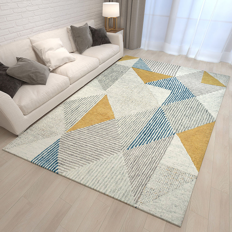 Western Bedroom Rug Multi Colored Geometric Print Carpet Cotton Blend Pet Friendly Easy Care Rug Clearhalo 'Area Rug' 'Modern' 'Rugs' Rug' 2225808