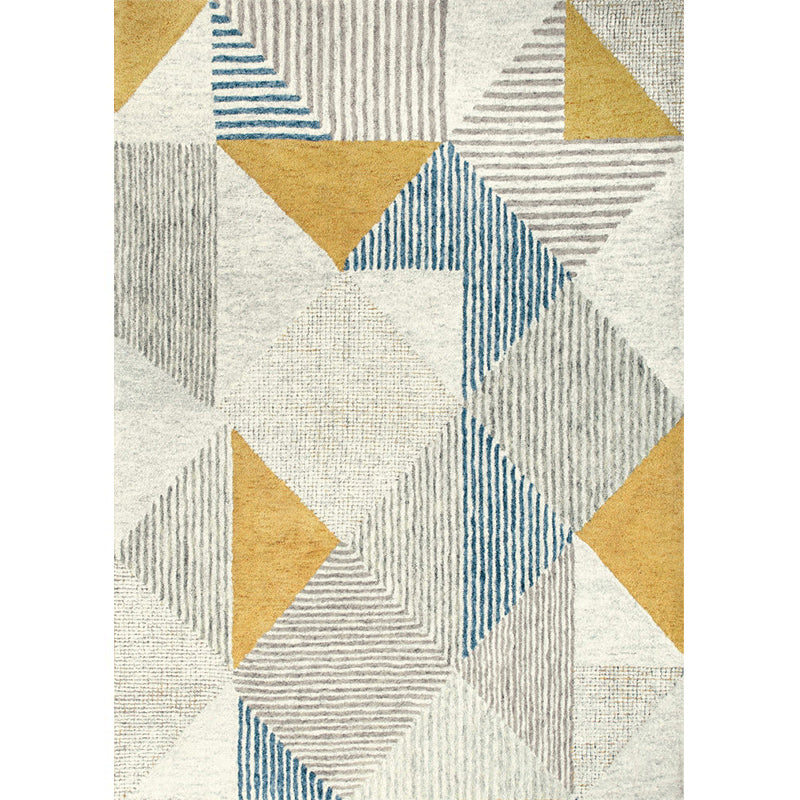 Western Bedroom Rug Multi Colored Geometric Print Carpet Cotton Blend Pet Friendly Easy Care Rug Clearhalo 'Area Rug' 'Modern' 'Rugs' Rug' 2225811