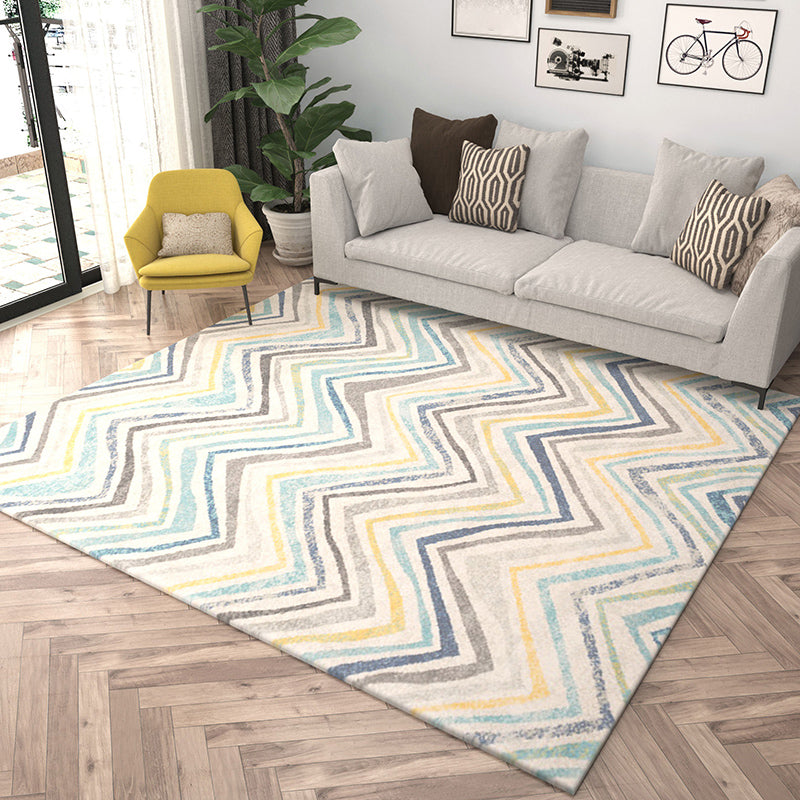 Western Bedroom Rug Multi Colored Geometric Print Carpet Cotton Blend Pet Friendly Easy Care Rug Clearhalo 'Area Rug' 'Modern' 'Rugs' Rug' 2225815