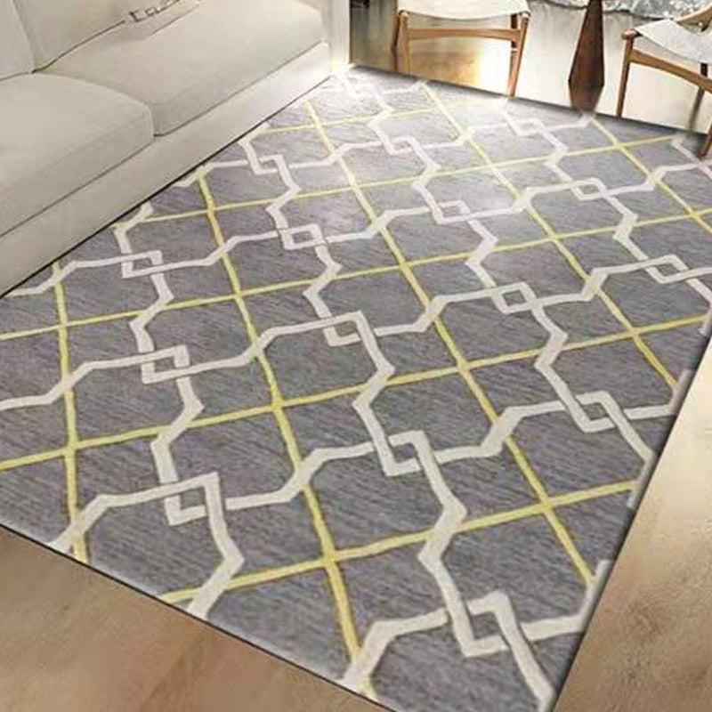 Multi Color Natural Rug Polyster Geo Printed Area Rug Pet Friendly Stain-Resistant Carpet for Home Decoration Clearhalo 'Area Rug' 'Modern' 'Rugs' Rug' 2225843