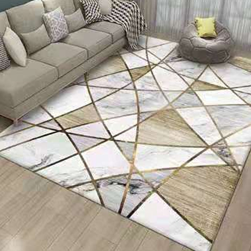 Multi Color Natural Rug Polyster Geo Printed Area Rug Pet Friendly Stain-Resistant Carpet for Home Decoration Clearhalo 'Area Rug' 'Modern' 'Rugs' Rug' 2225844