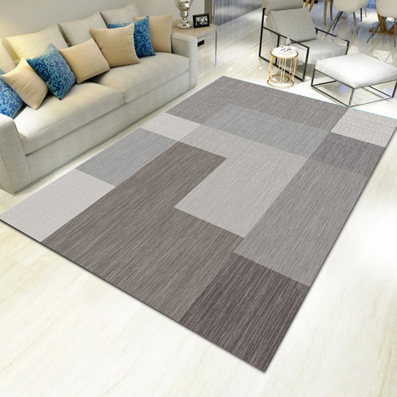 Multi Color Natural Rug Polyster Geo Printed Area Rug Pet Friendly Stain-Resistant Carpet for Home Decoration Clearhalo 'Area Rug' 'Modern' 'Rugs' Rug' 2225846