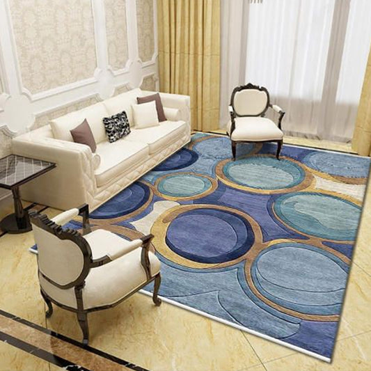 Multi Color Natural Rug Polyster Geo Printed Area Rug Pet Friendly Stain-Resistant Carpet for Home Decoration Clearhalo 'Area Rug' 'Modern' 'Rugs' Rug' 2225852