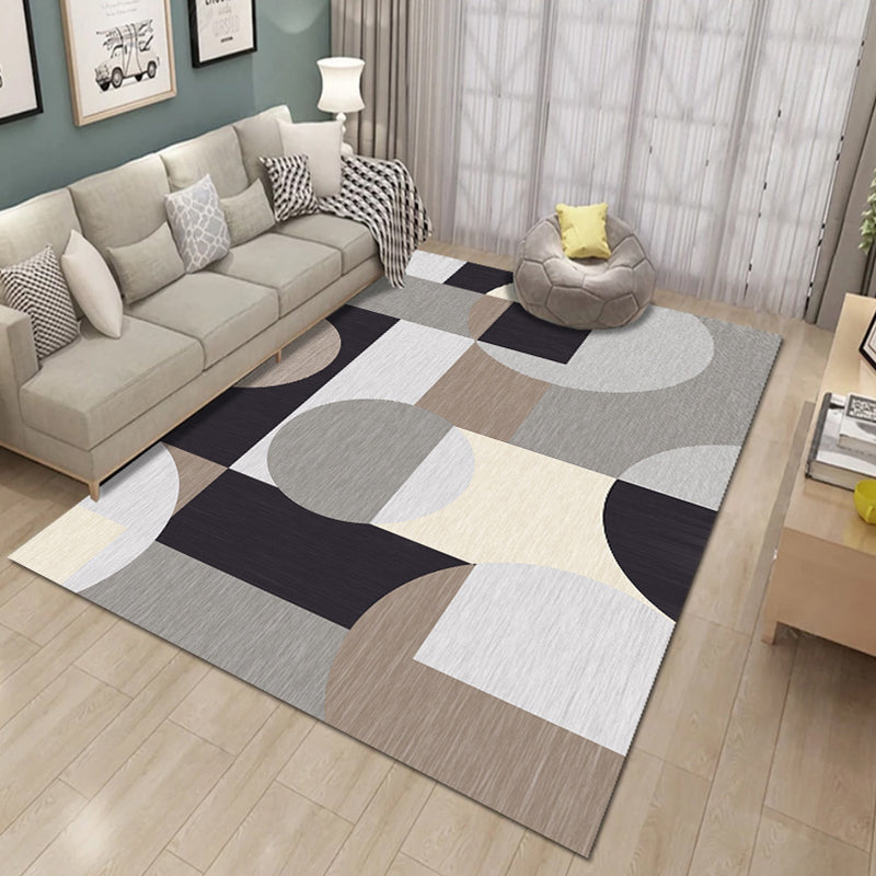Multi Color Natural Rug Polyster Geo Printed Area Rug Pet Friendly Stain-Resistant Carpet for Home Decoration Clearhalo 'Area Rug' 'Modern' 'Rugs' Rug' 2225854