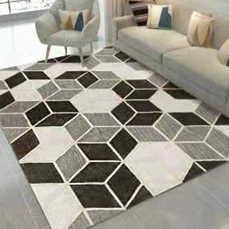 Multi Color Natural Rug Polyster Geo Printed Area Rug Pet Friendly Stain-Resistant Carpet for Home Decoration Clearhalo 'Area Rug' 'Modern' 'Rugs' Rug' 2225859