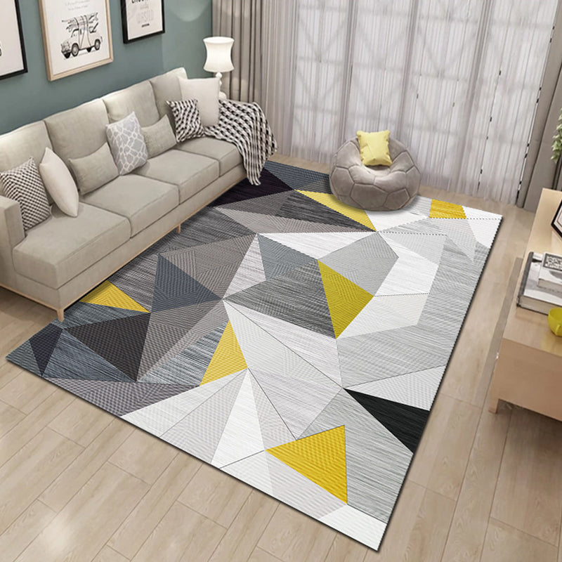 Multi Color Natural Rug Polyster Geo Printed Area Rug Pet Friendly Stain-Resistant Carpet for Home Decoration Clearhalo 'Area Rug' 'Modern' 'Rugs' Rug' 2225863