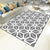 Contemporary Living Room Rug Multi-Colored Geo Patterned Carpet Synthetics Pet Friendly Machine Washable Rug Grey Clearhalo 'Area Rug' 'Modern' 'Rugs' Rug' 2225885