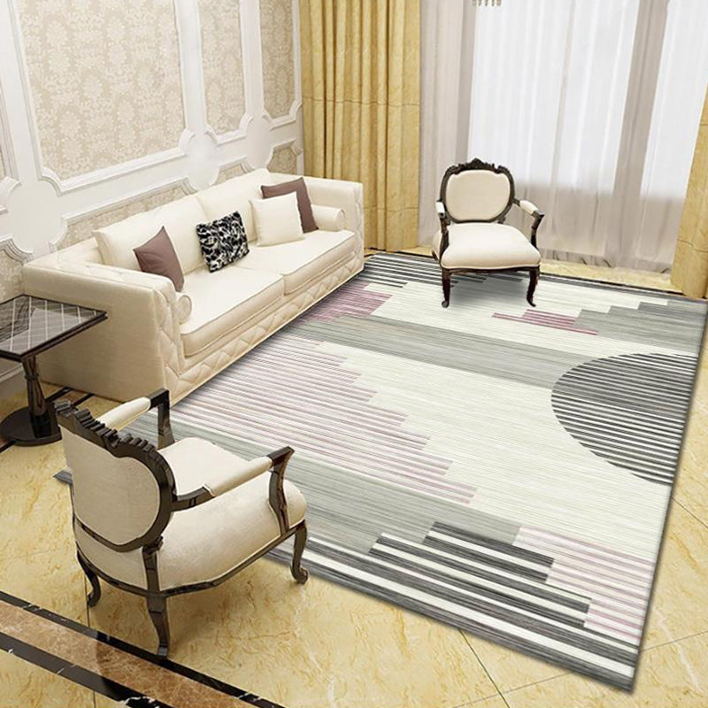 Modern Living Room Rug Multi Colored Geo Print Carpet Polypropylene Anti-Slip Pet Friendly Indoor Rug Clearhalo 'Area Rug' 'Modern' 'Rugs' Rug' 2226004