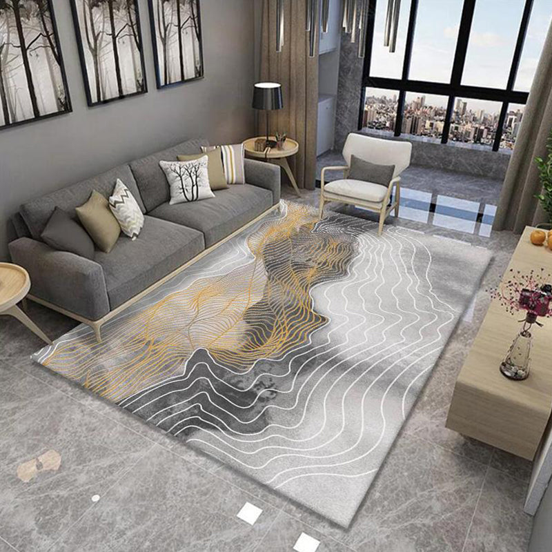 Multi-Colored Minimalist Rug Synthetics Geo Patterned Carpet Non-Slip Washable Indoor Rug for Parlor Clearhalo 'Area Rug' 'Modern' 'Rugs' Rug' 2226049