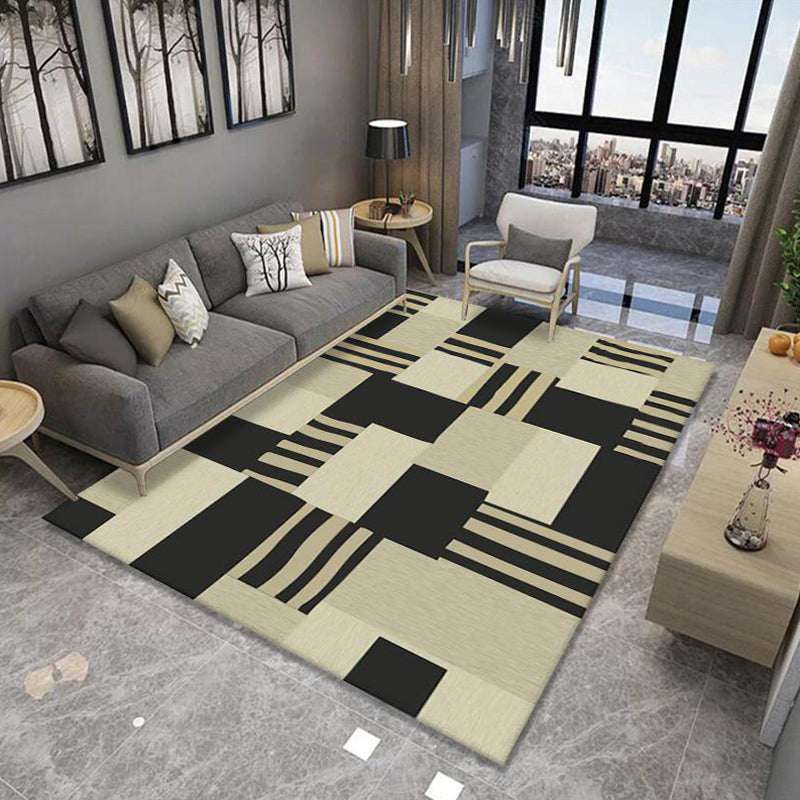 Multi-Colored Minimalist Rug Synthetics Geo Patterned Carpet Non-Slip Washable Indoor Rug for Parlor Clearhalo 'Area Rug' 'Modern' 'Rugs' Rug' 2226052