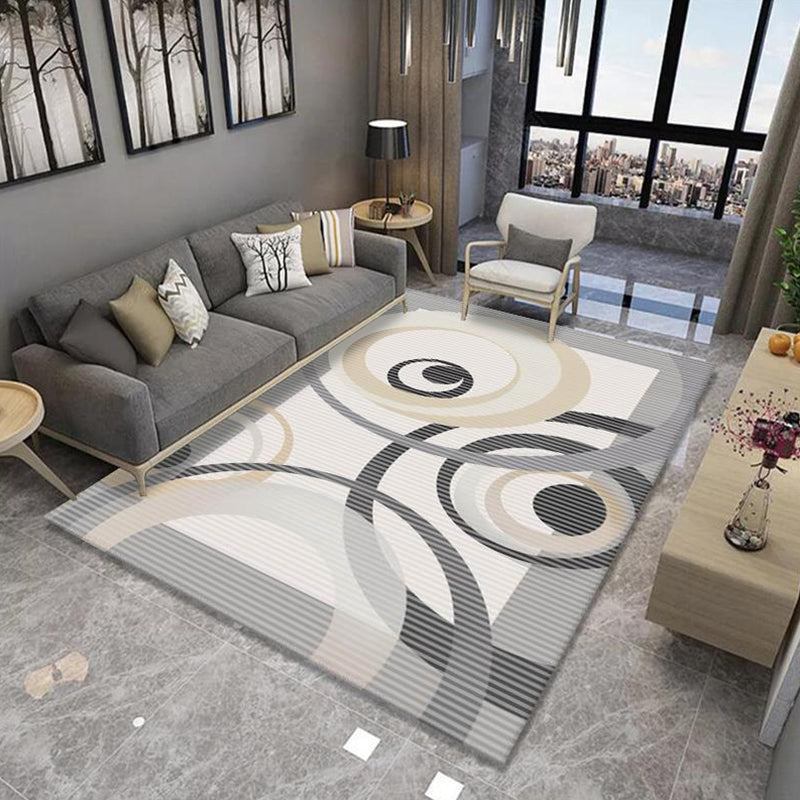 Multi-Colored Minimalist Rug Synthetics Geo Patterned Carpet Non-Slip Washable Indoor Rug for Parlor Clearhalo 'Area Rug' 'Modern' 'Rugs' Rug' 2226057