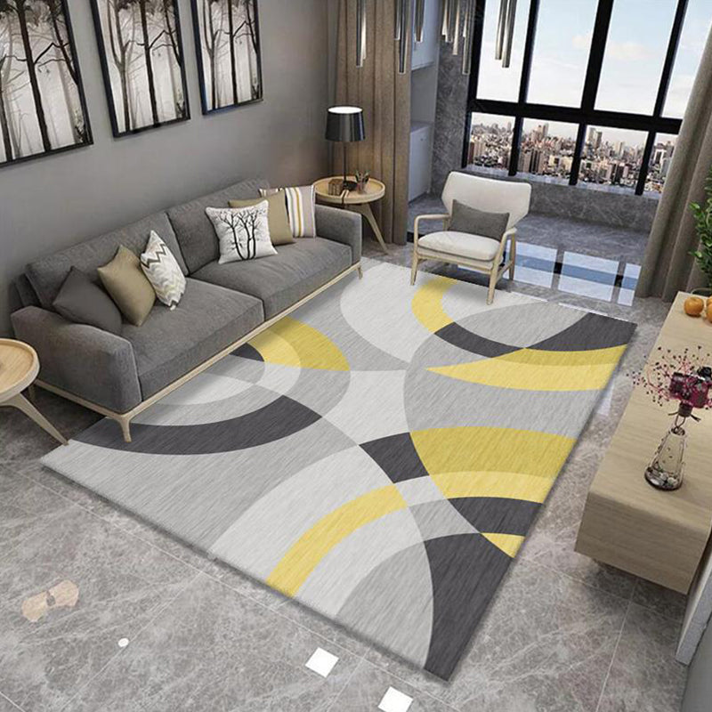 Multi-Colored Minimalist Rug Synthetics Geo Patterned Carpet Non-Slip Washable Indoor Rug for Parlor Clearhalo 'Area Rug' 'Modern' 'Rugs' Rug' 2226070