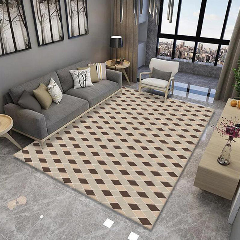 Multi-Colored Minimalist Rug Synthetics Geo Patterned Carpet Non-Slip Washable Indoor Rug for Parlor Clearhalo 'Area Rug' 'Modern' 'Rugs' Rug' 2226074