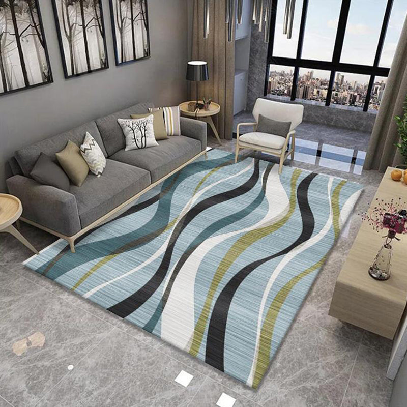 Multi-Colored Minimalist Rug Synthetics Geo Patterned Carpet Non-Slip Washable Indoor Rug for Parlor Clearhalo 'Area Rug' 'Modern' 'Rugs' Rug' 2226076