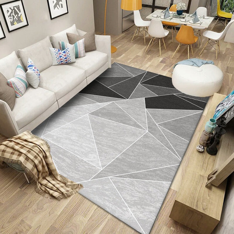 Multicolored Nordic Rug Polyster Geometric Printed Carpet Washable Anti-Slip Backing Area Rug for Decoration Clearhalo 'Area Rug' 'Modern' 'Rugs' Rug' 2226120