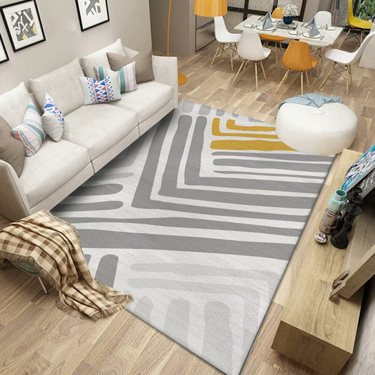 Multicolored Nordic Rug Polyster Geometric Printed Carpet Washable Anti-Slip Backing Area Rug for Decoration Clearhalo 'Area Rug' 'Modern' 'Rugs' Rug' 2226122