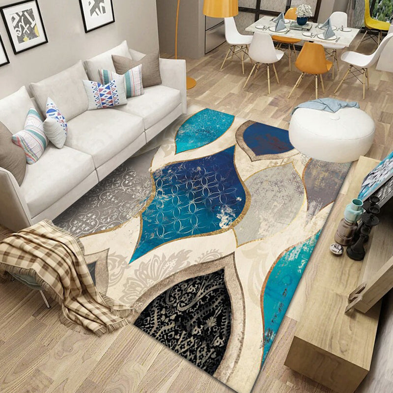 Multicolored Nordic Rug Polyster Geometric Printed Carpet Washable Anti-Slip Backing Area Rug for Decoration Clearhalo 'Area Rug' 'Modern' 'Rugs' Rug' 2226142