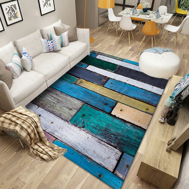 Multicolored Nordic Rug Polyster Geometric Printed Carpet Washable Anti-Slip Backing Area Rug for Decoration Clearhalo 'Area Rug' 'Modern' 'Rugs' Rug' 2226143