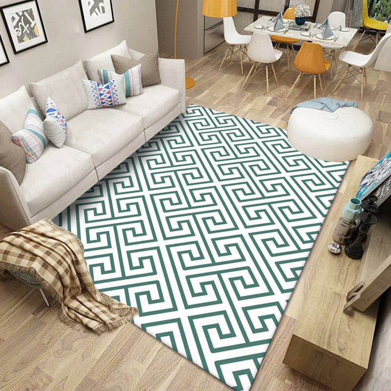Multicolored Nordic Rug Polyster Geometric Printed Carpet Washable Anti-Slip Backing Area Rug for Decoration Clearhalo 'Area Rug' 'Modern' 'Rugs' Rug' 2226152