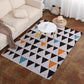 Modern Geometric Pattern Rug Multi Color Polypropylene Indoor Rug Non-Slip Machine Washable Rug for Decoration Black-Blue Clearhalo 'Area Rug' 'Modern' 'Rugs' Rug' 2226204
