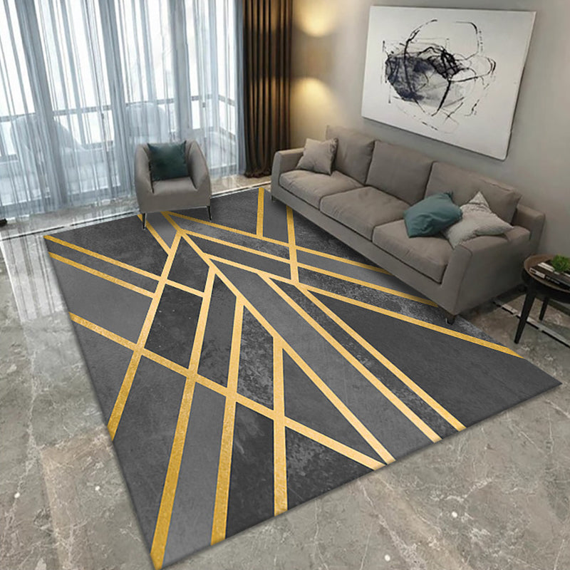 Multi Colored Nordic Rug Polyster Geo Patterned Indoor Rug Anti-Slip Pet Friendly Washable Carpet for Parlor Clearhalo 'Area Rug' 'Modern' 'Rugs' Rug' 2226224