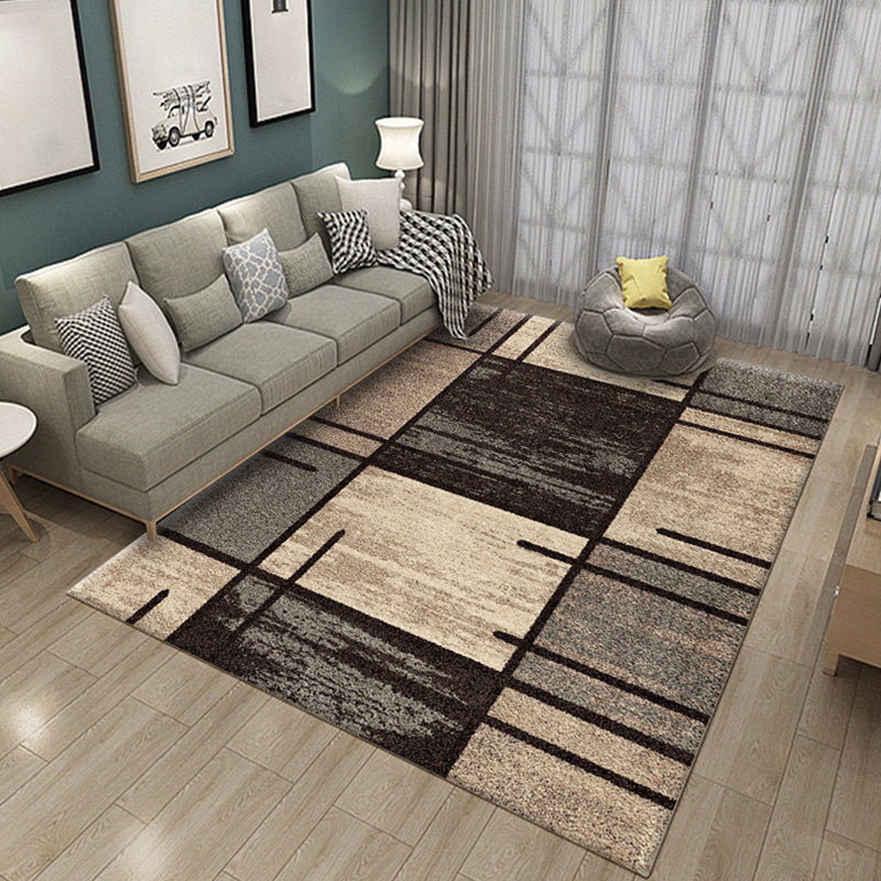 Simple Multi-Color Abstract Rug Synthetics Modern Area Carpet Non-Slip Backing Pet Friendly Rug for Living Room Clearhalo 'Area Rug' 'Modern' 'Rugs' Rug' 2226231