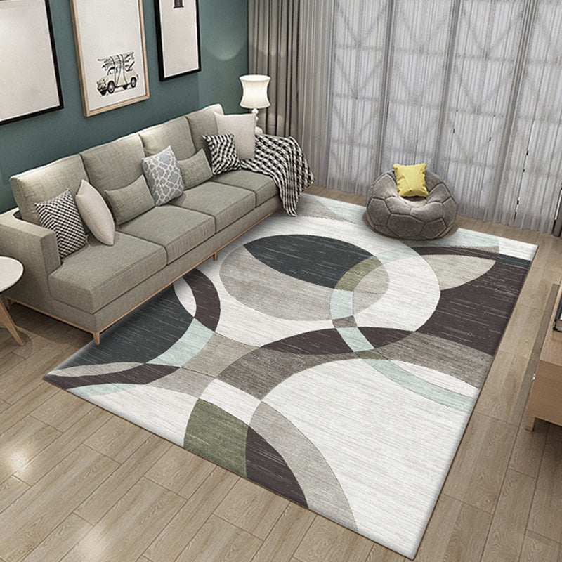 Simple Multi-Color Abstract Rug Synthetics Modern Area Carpet Non-Slip Backing Pet Friendly Rug for Living Room Clearhalo 'Area Rug' 'Modern' 'Rugs' Rug' 2226234
